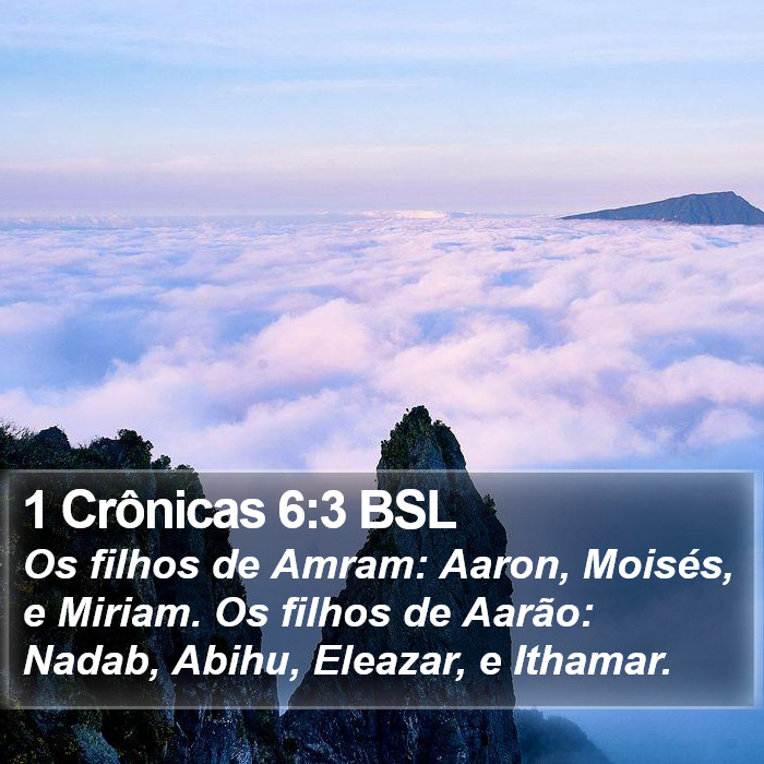 1 Crônicas 6:3 BSL Bible Study