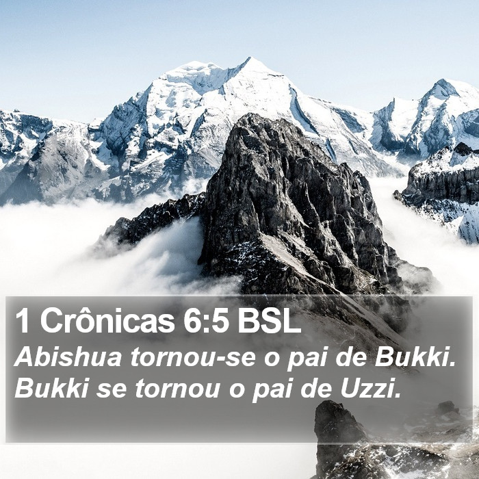 1 Crônicas 6:5 BSL Bible Study