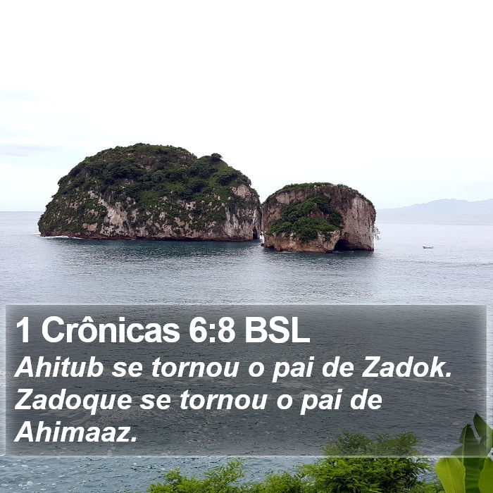 1 Crônicas 6:8 BSL Bible Study