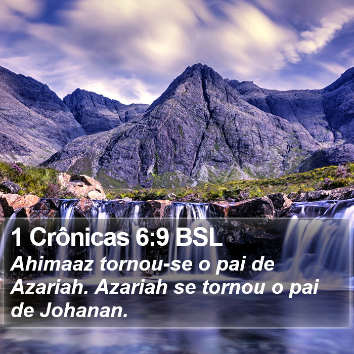 1 Crônicas 6:9 BSL Bible Study