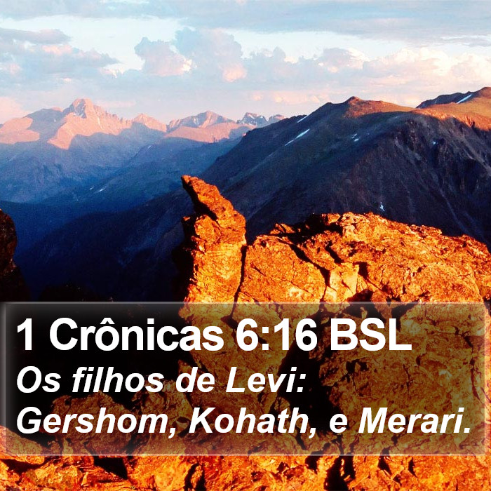 1 Crônicas 6:16 BSL Bible Study