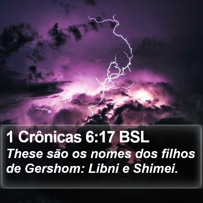 1 Crônicas 6:17 BSL Bible Study