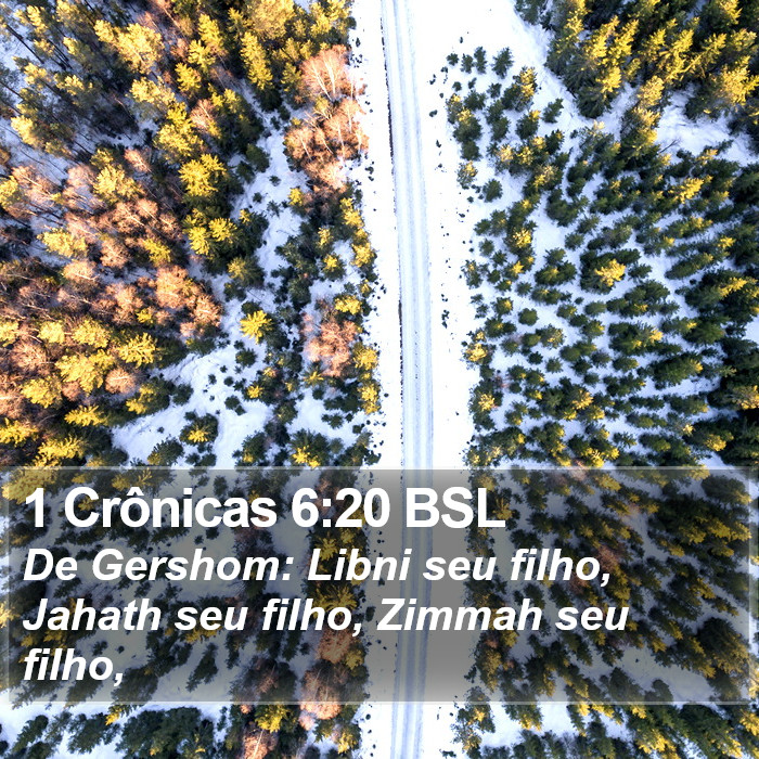 1 Crônicas 6:20 BSL Bible Study