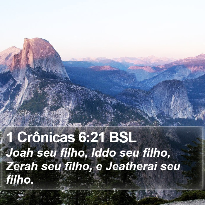 1 Crônicas 6:21 BSL Bible Study