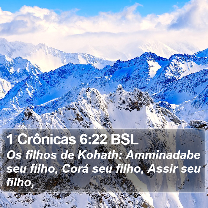 1 Crônicas 6:22 BSL Bible Study