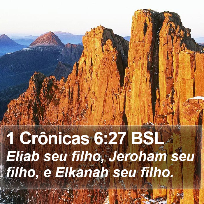 1 Crônicas 6:27 BSL Bible Study