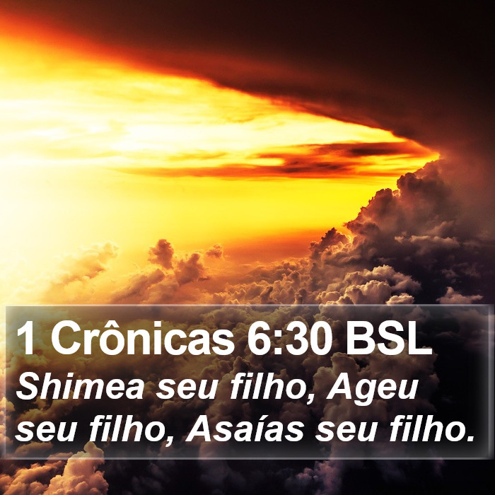 1 Crônicas 6:30 BSL Bible Study