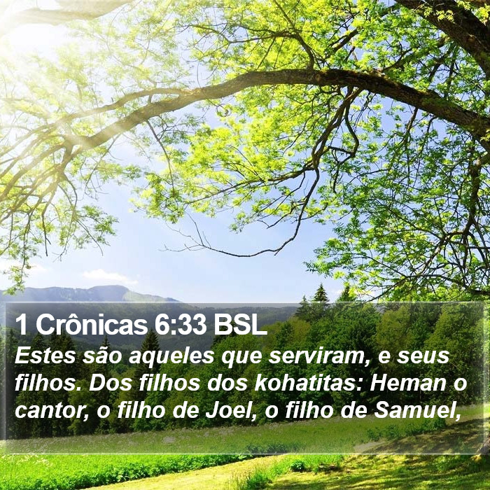 1 Crônicas 6:33 BSL Bible Study