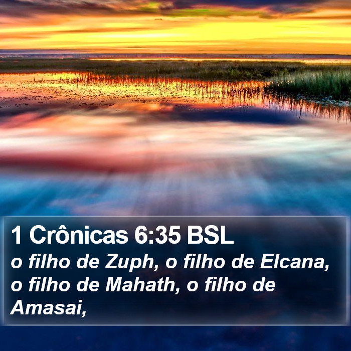 1 Crônicas 6:35 BSL Bible Study