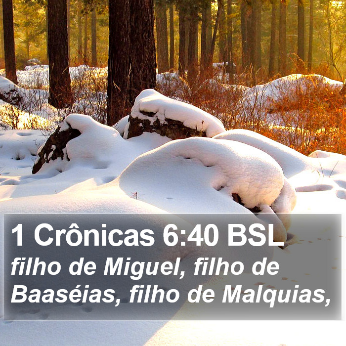 1 Crônicas 6:40 BSL Bible Study