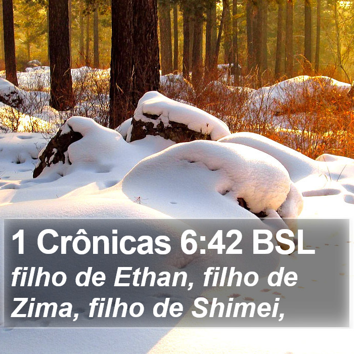 1 Crônicas 6:42 BSL Bible Study