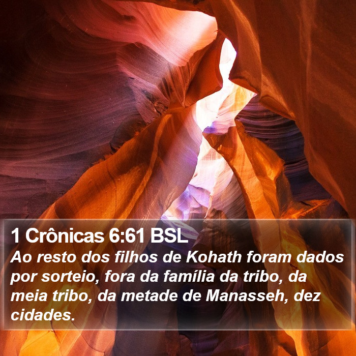 1 Crônicas 6:61 BSL Bible Study