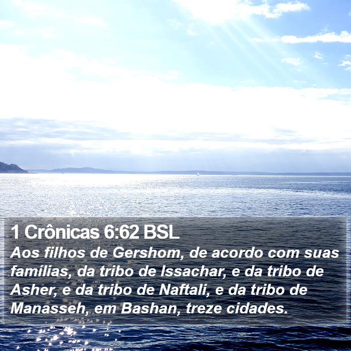 1 Crônicas 6:62 BSL Bible Study