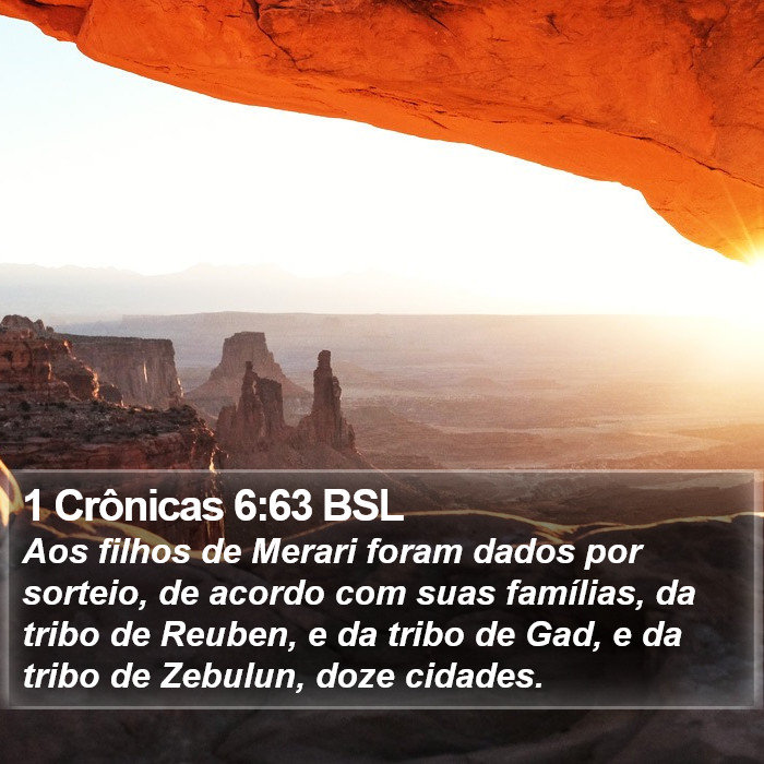 1 Crônicas 6:63 BSL Bible Study