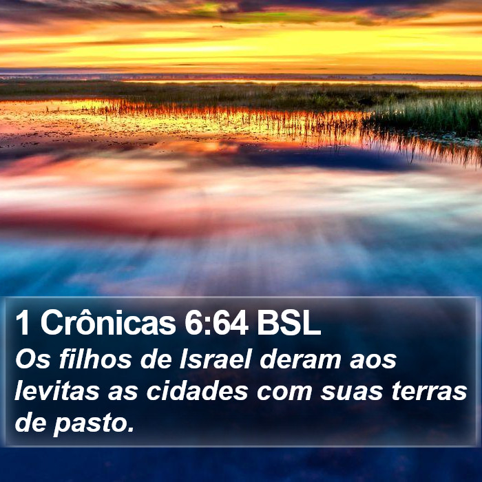 1 Crônicas 6:64 BSL Bible Study