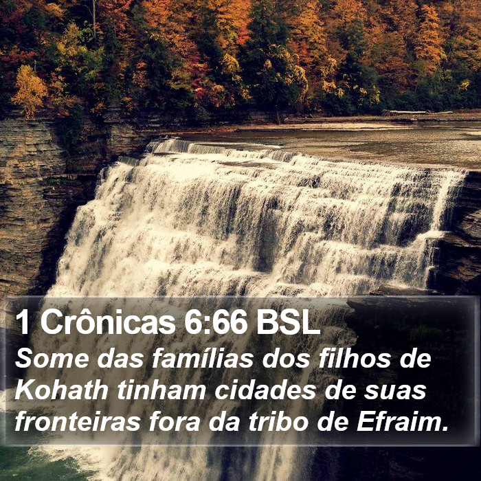 1 Crônicas 6:66 BSL Bible Study