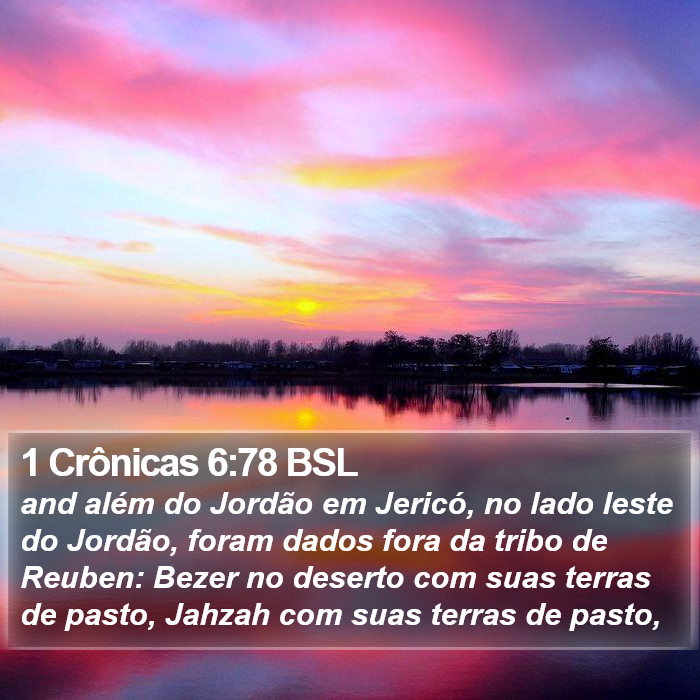 1 Crônicas 6:78 BSL Bible Study