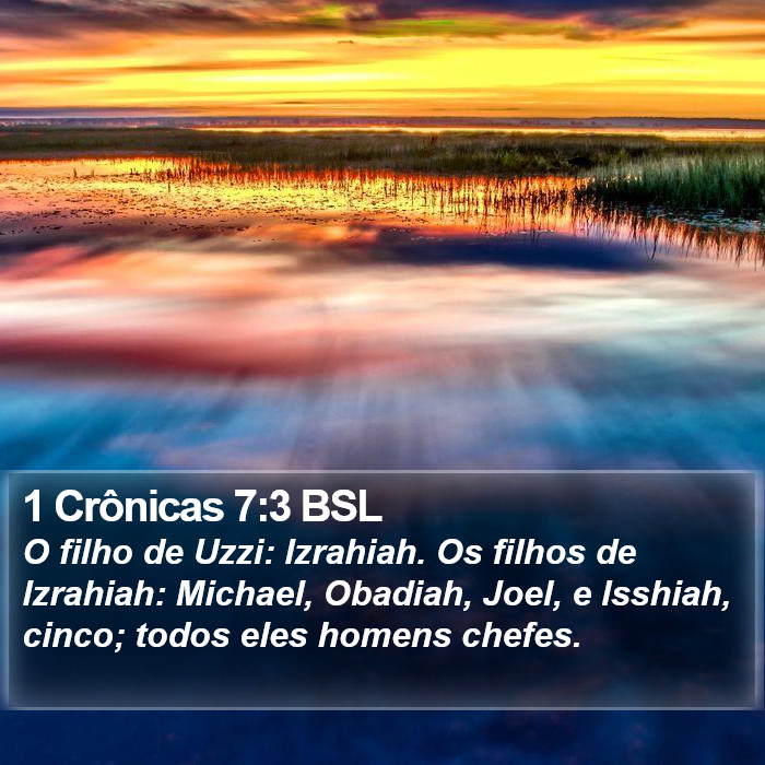 1 Crônicas 7:3 BSL Bible Study
