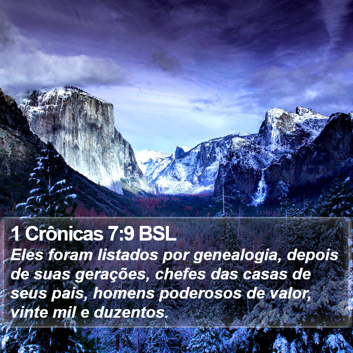 1 Crônicas 7:9 BSL Bible Study