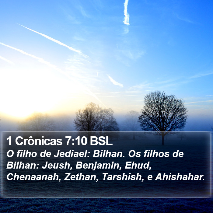 1 Crônicas 7:10 BSL Bible Study
