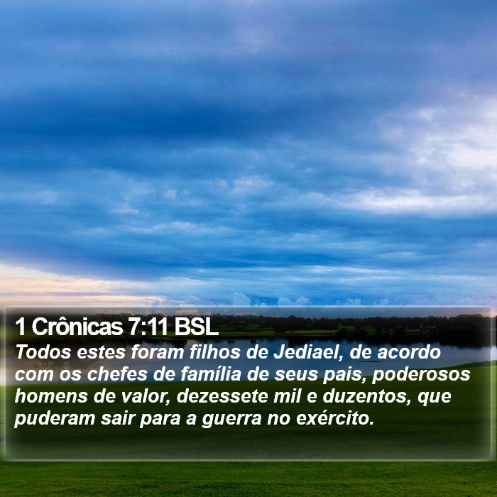 1 Crônicas 7:11 BSL Bible Study