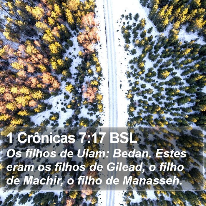 1 Crônicas 7:17 BSL Bible Study