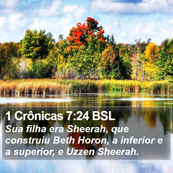 1 Crônicas 7:24 BSL Bible Study