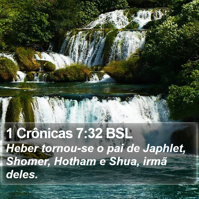 1 Crônicas 7:32 BSL Bible Study