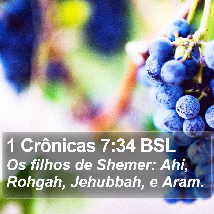 1 Crônicas 7:34 BSL Bible Study