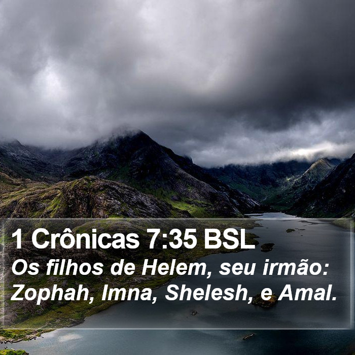 1 Crônicas 7:35 BSL Bible Study