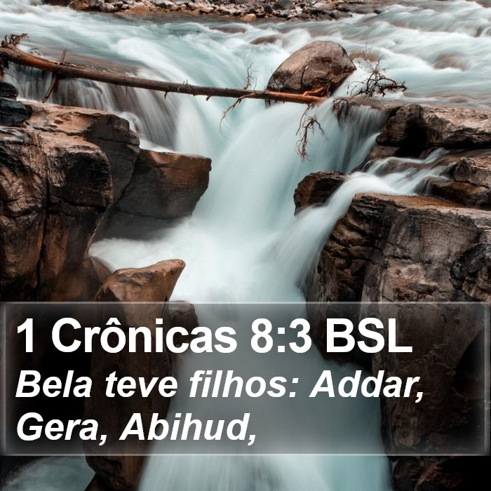 1 Crônicas 8:3 BSL Bible Study