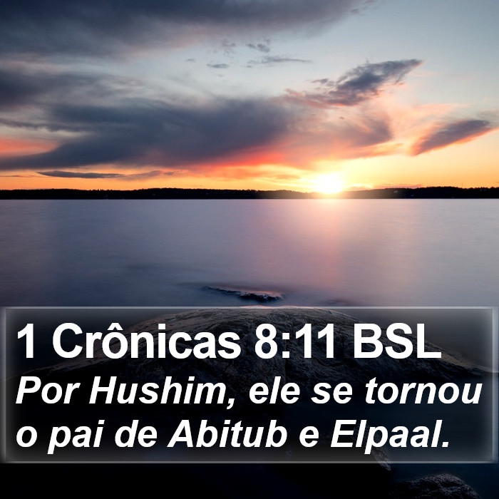 1 Crônicas 8:11 BSL Bible Study