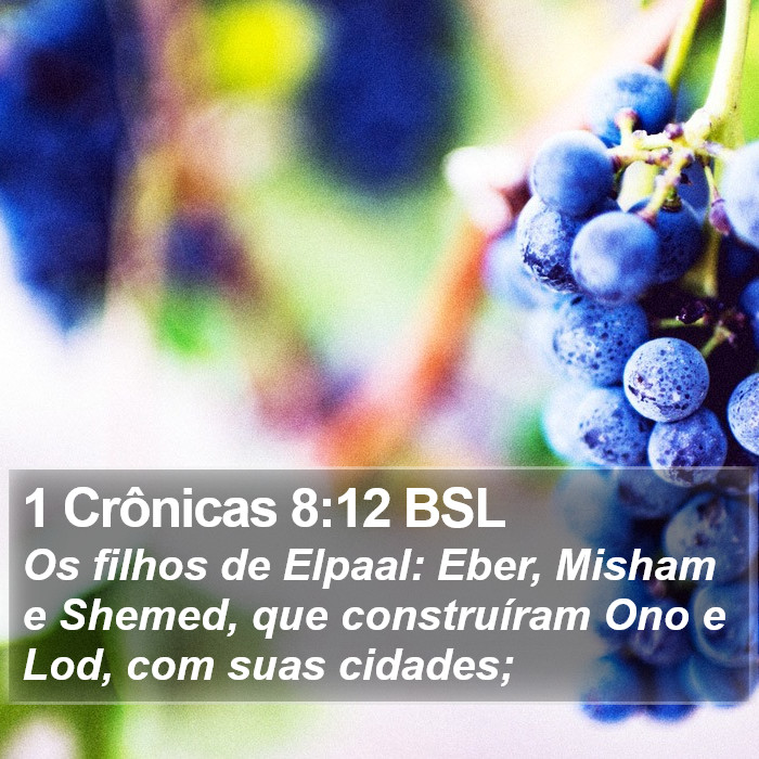 1 Crônicas 8:12 BSL Bible Study