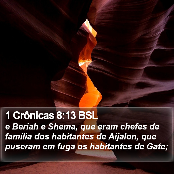 1 Crônicas 8:13 BSL Bible Study