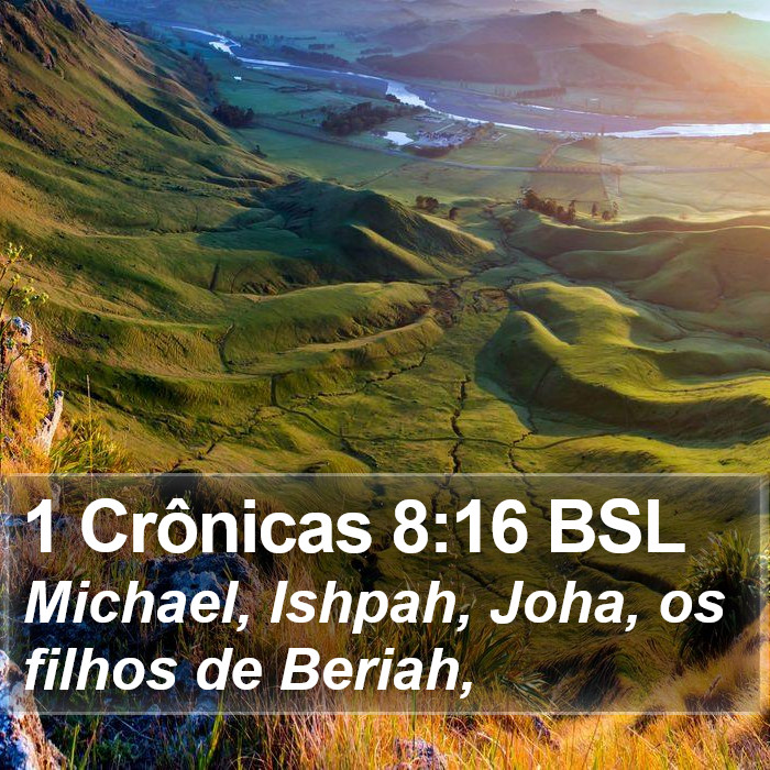 1 Crônicas 8:16 BSL Bible Study