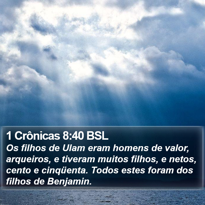 1 Crônicas 8:40 BSL Bible Study