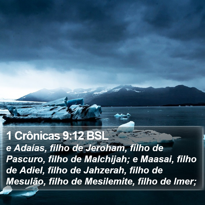 1 Crônicas 9:12 BSL Bible Study