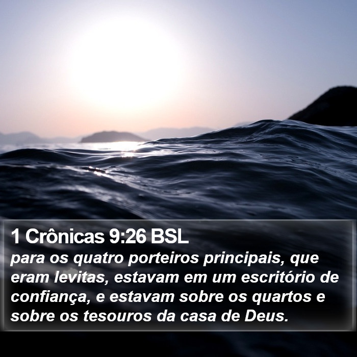 1 Crônicas 9:26 BSL Bible Study