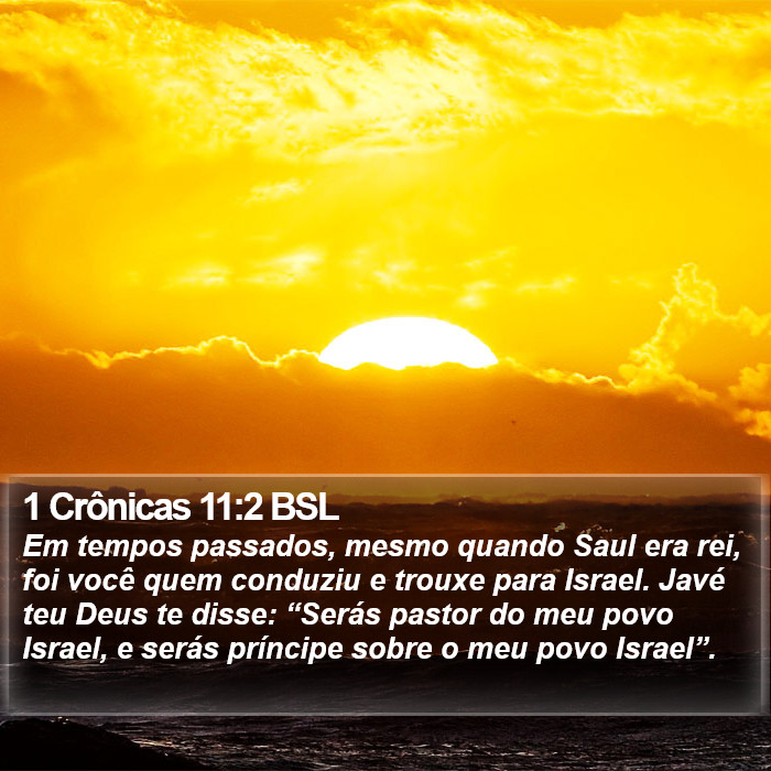 1 Crônicas 11:2 BSL Bible Study