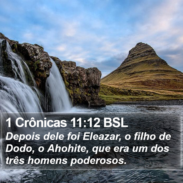 1 Crônicas 11:12 BSL Bible Study