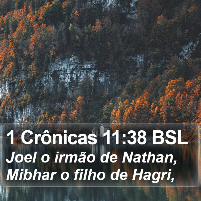 1 Crônicas 11:38 BSL Bible Study
