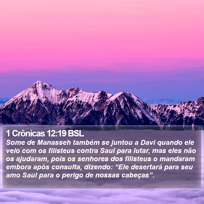 1 Crônicas 12:19 BSL Bible Study