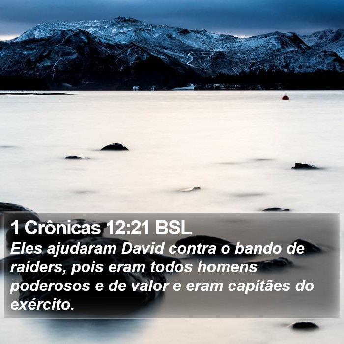 1 Crônicas 12:21 BSL Bible Study