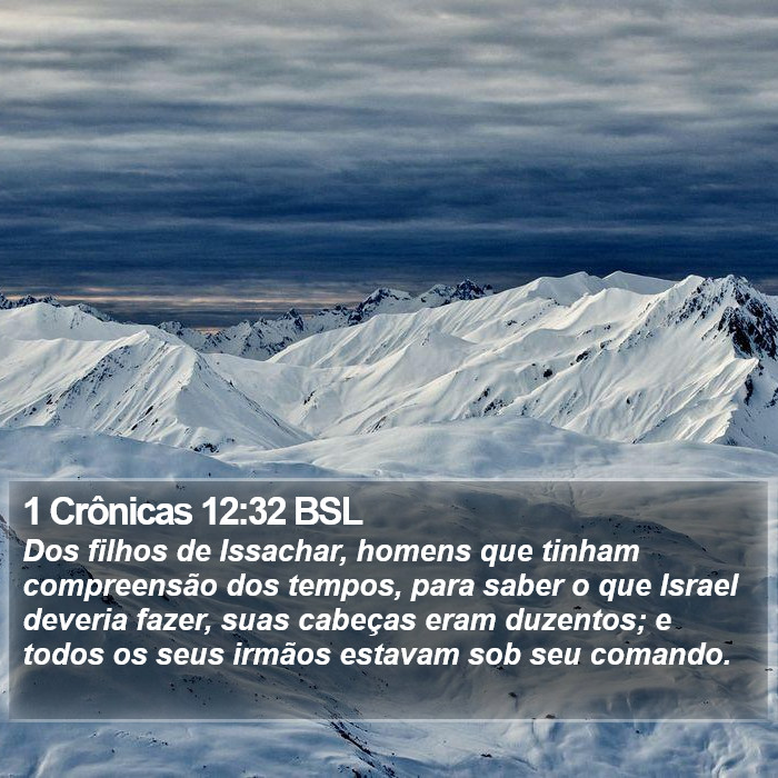 1 Crônicas 12:32 BSL Bible Study