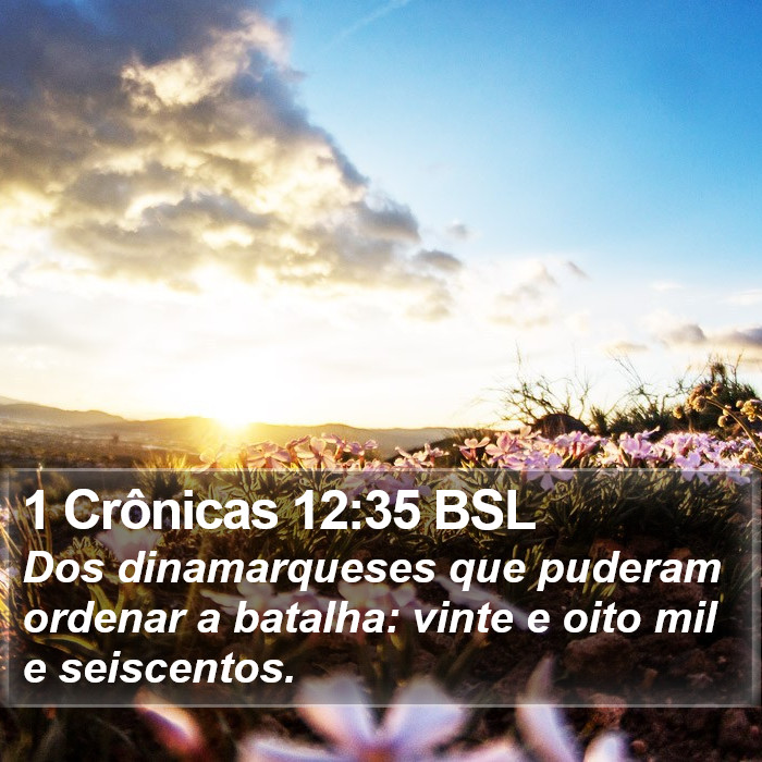 1 Crônicas 12:35 BSL Bible Study