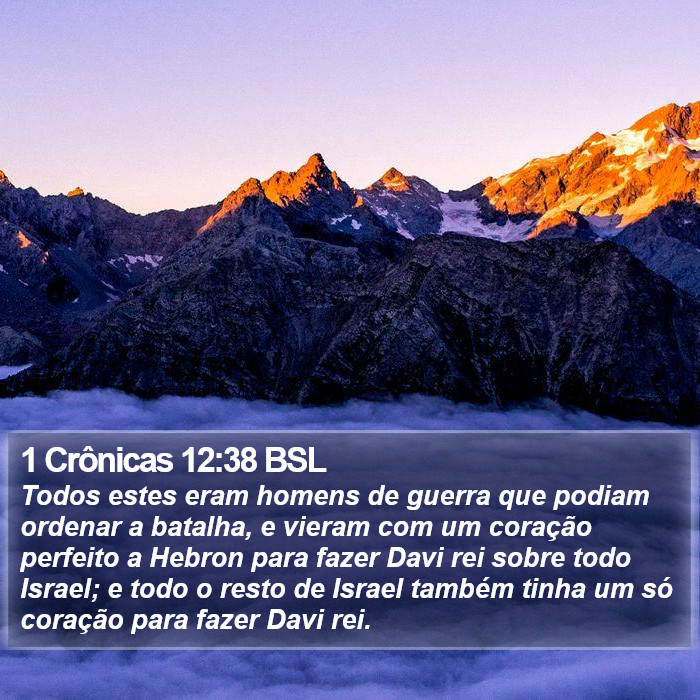 1 Crônicas 12:38 BSL Bible Study