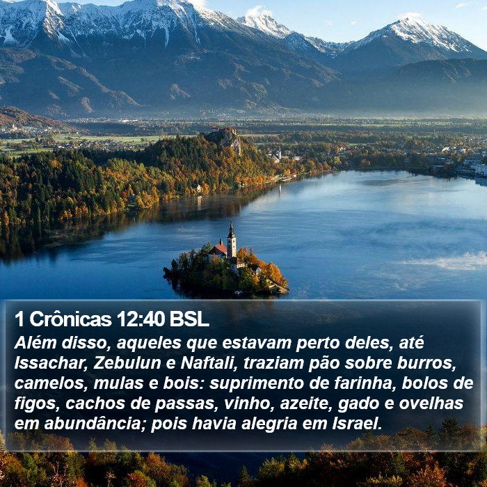 1 Crônicas 12:40 BSL Bible Study