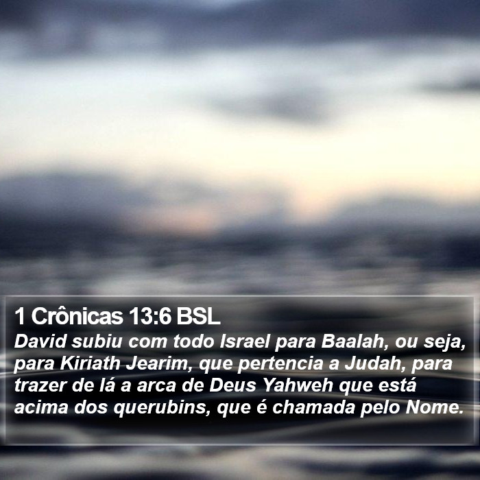 1 Crônicas 13:6 BSL Bible Study