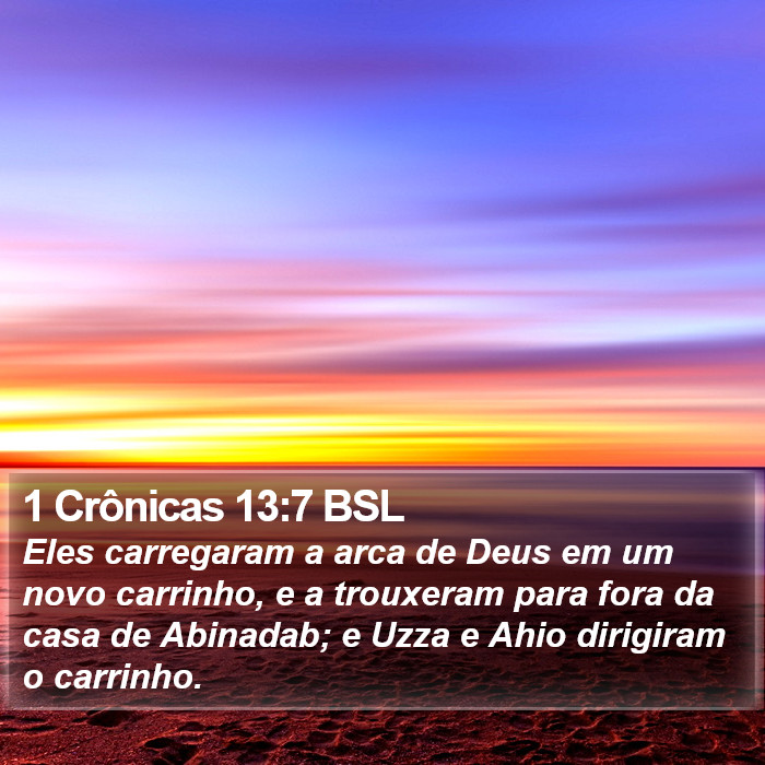 1 Crônicas 13:7 BSL Bible Study