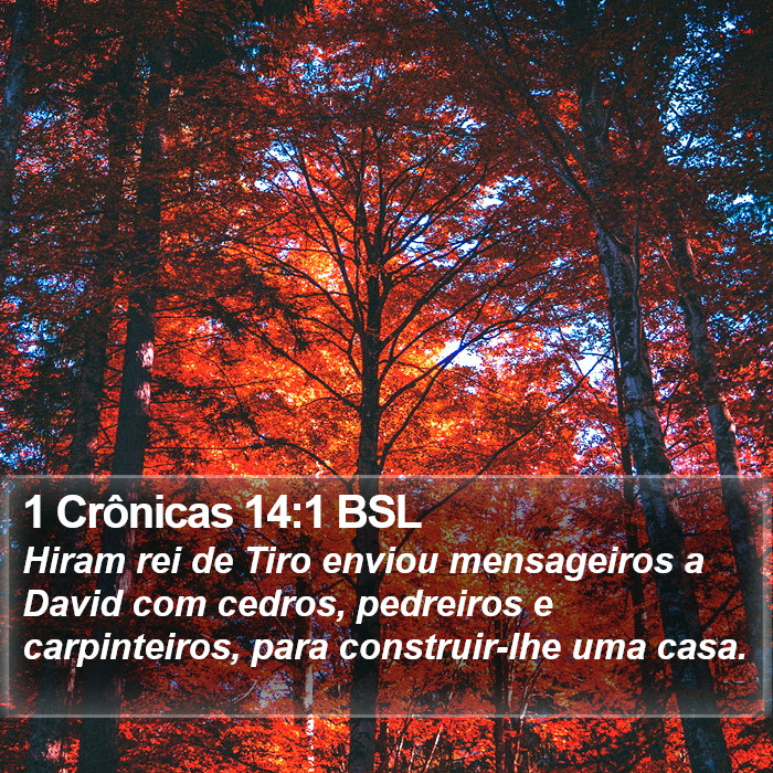 1 Crônicas 14:1 BSL Bible Study